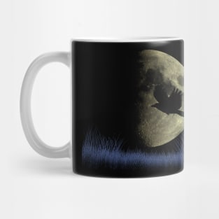 ravens and moon Mug